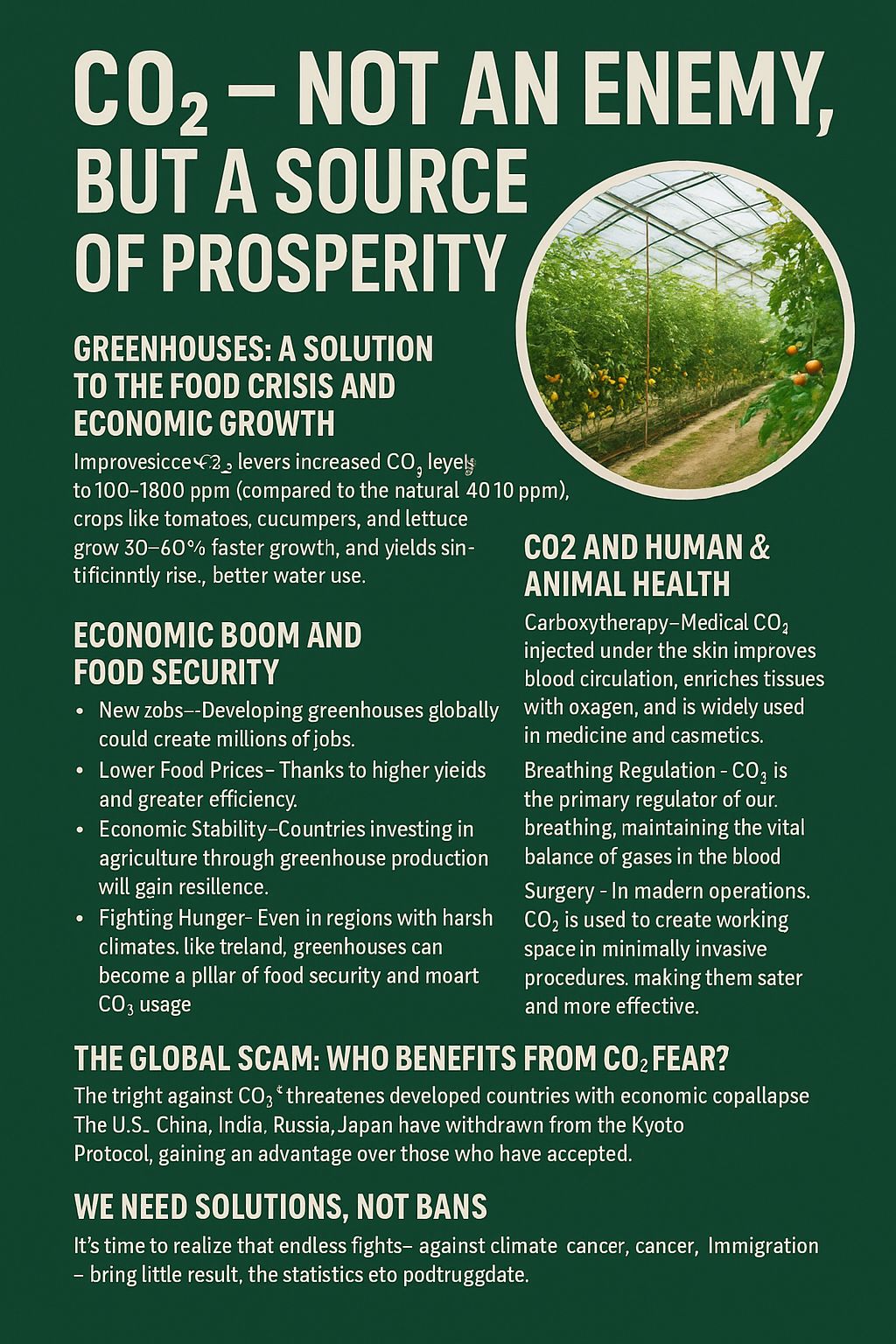 CO2 – Not an Enemy, but a Source of Prosperity!