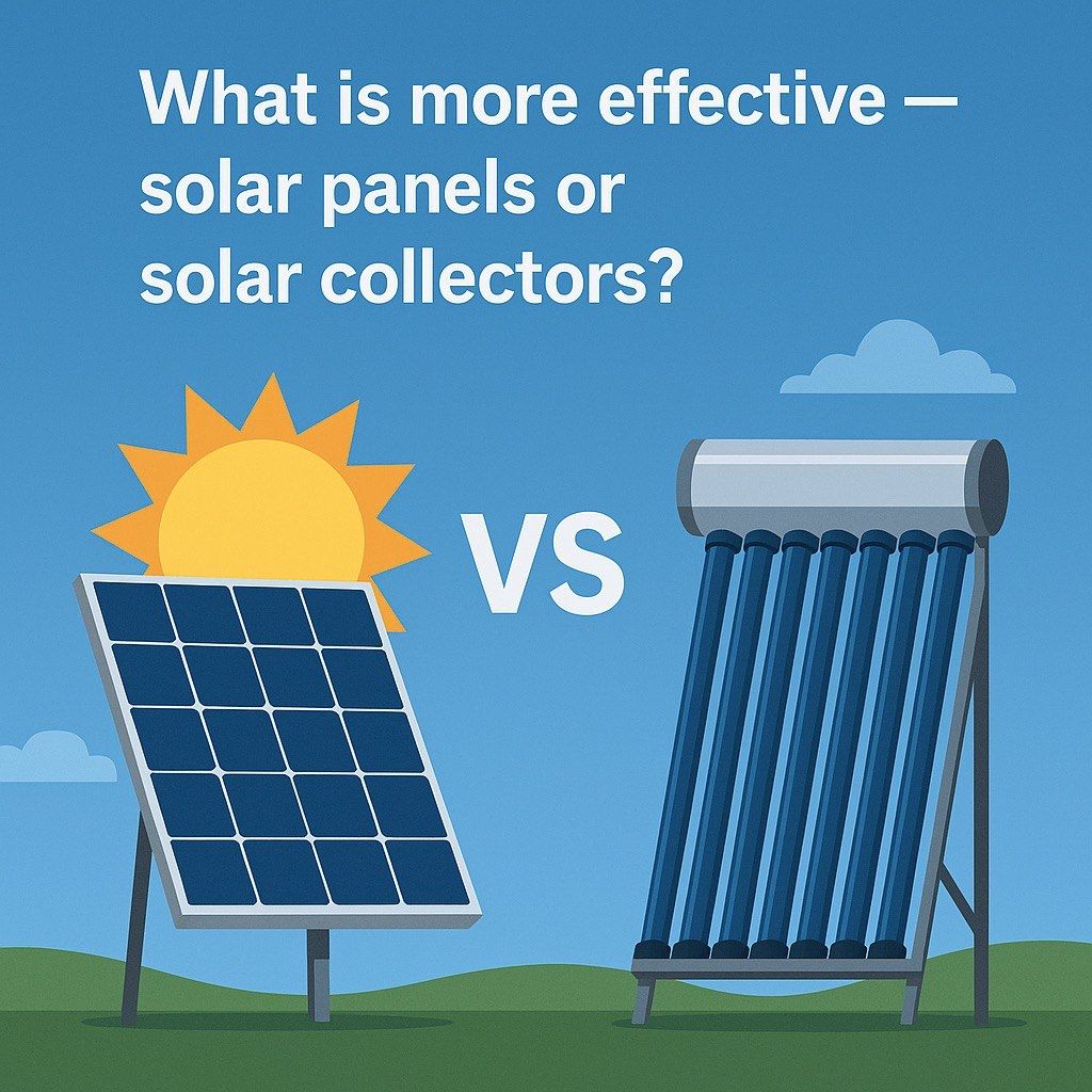 What’s more effective — solar panels or solar collectors? The answer may surprise you