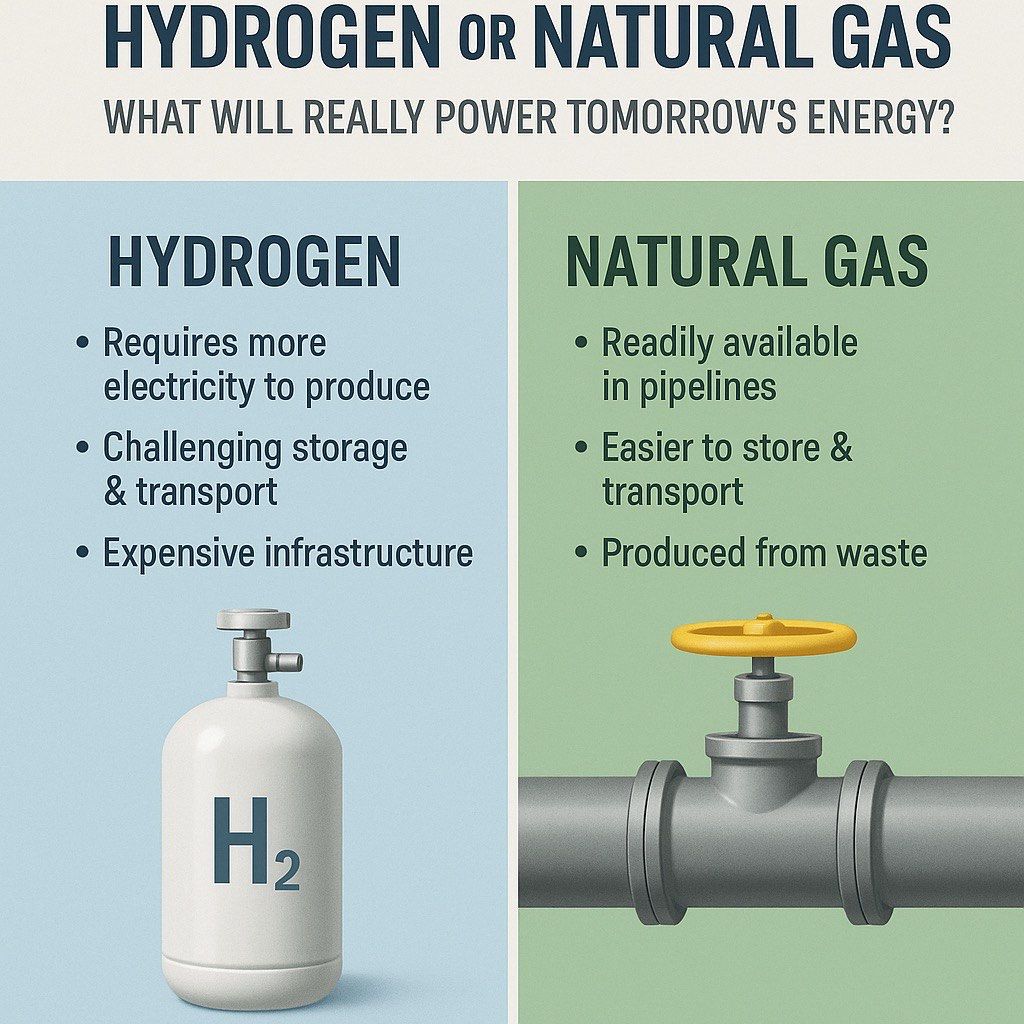 Hydrogen or natural gas — what will really power tomorrow’s energy?